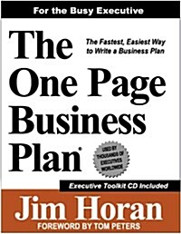 The One Page Business Plan for the Busy Executive (Paperback)