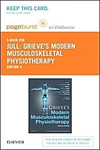 Grieves Modern Musculoskeletal Physiotherapy - Elsevier eBook on Vitalsource (Retail Access Card) (Hardcover, 4)