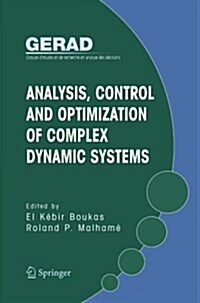 Analysis, Control and Optimization of Complex Dynamic Systems (Paperback)