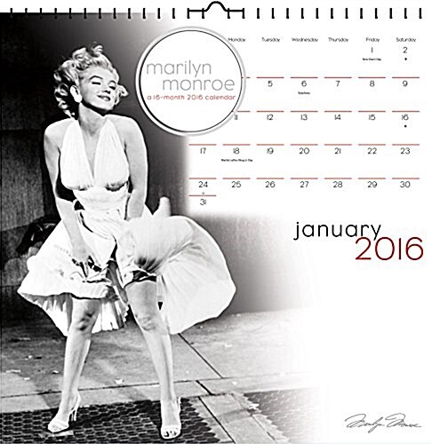 Marilyn Monroe 2016 Calendar (Calendar, Wall)