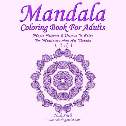 Mandala Coloring Book for Adults - Magic Patterns & Designs to Color for Meditation and Art Therapy (Paperback, CLR, Large Print)