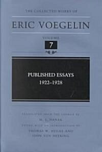 Published Essays, 1922-1928 (Hardcover)