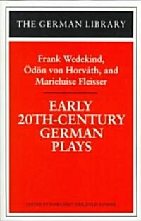 Early 20th-century German Plays (Paperback)