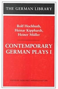 Contemporary German Plays I (Paperback)