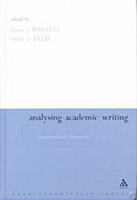 Analysing Academic Writing (Hardcover)