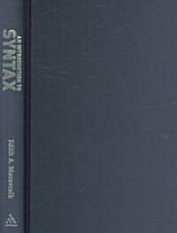 An Introduction to Syntax : Fundamentals of Syntactic Analysis (Hardcover)