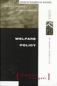 Welfare Policy (Paperback)