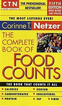 [중고] The Complete Book of Food Counts- 5th Edition (Mass Market Paperback, 5th)