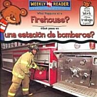What Happens at a Firehouse? / 풯u?Pasa En Una Estaci? de Bomberos? (Paperback)