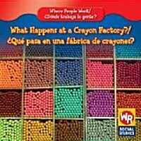 What Happens at a Crayon Factory? / 풯u?Pasa En Una F?rica de Crayones? (Library Binding)