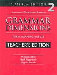 Grammar Dimensions Book 2 (Paperback, 3rd, Teachers Guide)