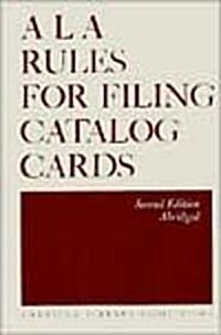 ALA Rules for Filing Catalog Cards (Paperback, 2)