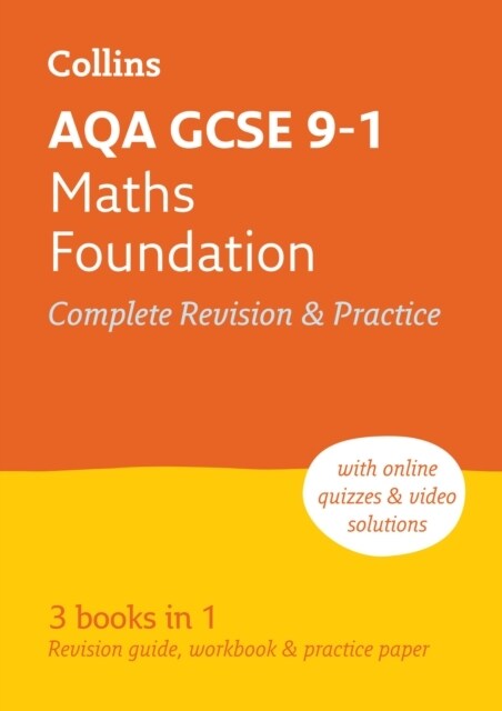 AQA GCSE 9-1 Maths Foundation All-in-One Complete Revision and Practice : Ideal for the 2024 and 2025 Exams (Paperback)