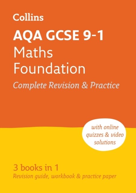 AQA GCSE 9-1 Maths Foundation All-in-One Complete Revision and Practice : Ideal for the 2025 and 2026 Exams (Paperback)