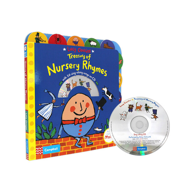 Lucy Cousins Treasury of Nursery Rhymes Book and CD (Board Book)