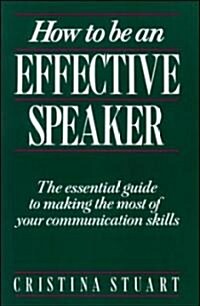 [중고] How to Be an Effective Speaker (Paperback)