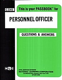 Personnel Officer: Passbooks Study Guide (Spiral)