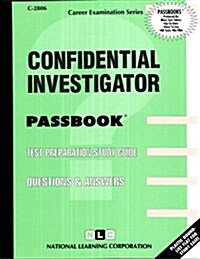 Confidential Investigator: Passbooks Study Guide (Spiral)