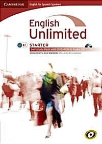 English Unlimited for Spanish Speakers Starter Self-Study Pack (Workbook with DVD-ROM and Audio CD) (Hardcover)