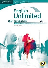 English Unlimited for Spanish Speakers Elementary Self-Study Pack (Workbook with DVD-ROM and Audio CD) (Hardcover)