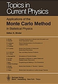 Applications of the Monte Carlo Method in Statistical Physics (Paperback, Softcover Repri)
