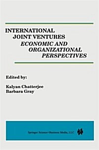 International Joint Ventures: Economic and Organizational Perspectives (Paperback, 1995)