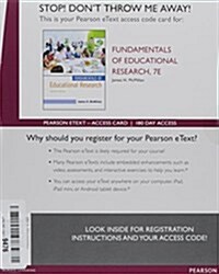 Fundamentals of Educational Research Enhanced Pearson Etext Access Card (Pass Code, 7th)