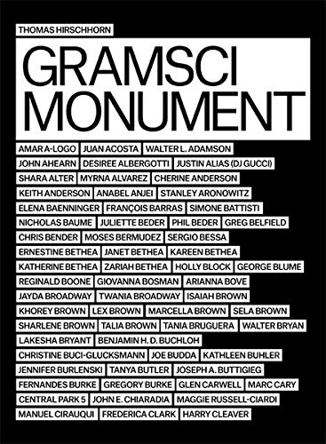 Thomas Hirschhorn: Gramsci Monument (Paperback)