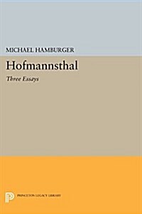 Hofmannsthal: Three Essays (Paperback)