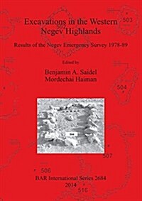 Excavations in the Western Negev Highlands : Results of the Negev Emergency Survey 1978-89 (Paperback)