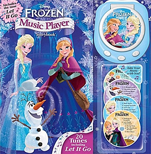 [중고] Disney Frozen Music Player Storybook [With 4 Audio CDs] (Hardcover)