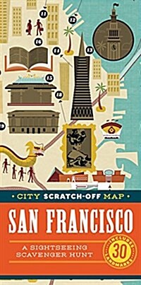 City Scratch-Off Map: San Francisco: A Sightseeing Scavenger Hunt (Novelty)