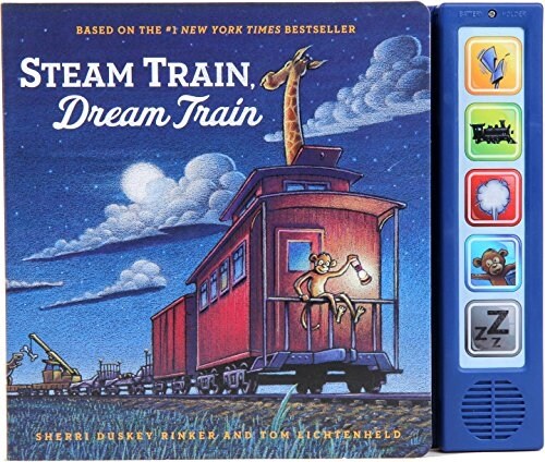 Steam Train Dream Train Sound Book: (sound Books for Baby, Interactive Books, Train Books for Toddlers, Childrens Bedtime Stories, Train Board Books) (Hardcover)