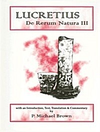 Lucretius: de Rerum Natura III (Paperback)