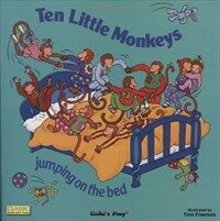 Ten little monkeys jumping on the bed