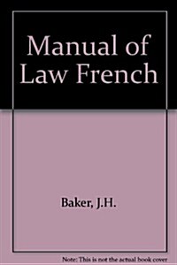 Manual of Law French (Hardcover, Revised)