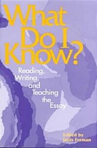What Do I Know? (Paperback)