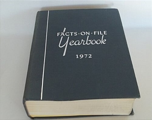 Facts on File Yearbook 1972 (Hardcover)