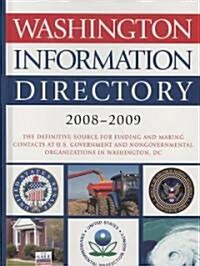 Washington Information Directory 2008-2009 (Hardcover)