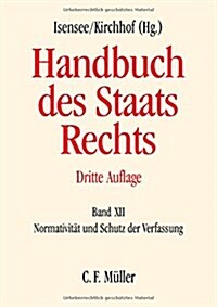 Handbuch des Staatsrechts der Bundesrepublik Deutschland