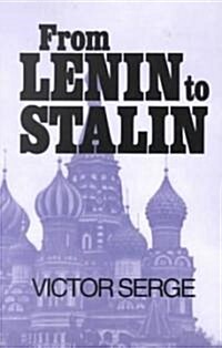 From Lenin to Stalin (Paperback)
