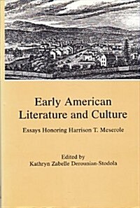 Early American Literature and Culture (Hardcover)