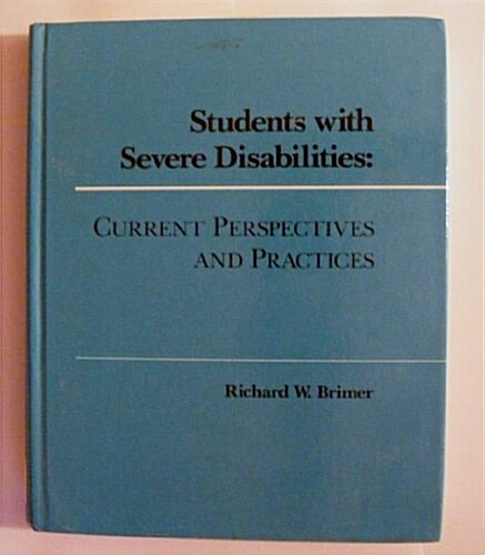 Students With Severe Disabilities (Hardcover)