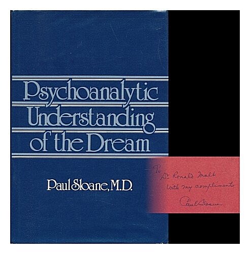 Psychoanalytic Understanding of the Dream (Hardcover)