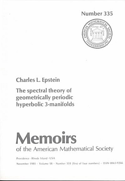 The Spectral Theory of Geometrically Periodic Hyperbolic 3-Manifolds (Paperback)