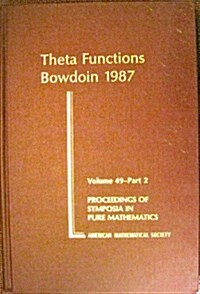 Theta Functions Bowdoin 1987 (Hardcover)