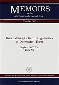 Gorenstein Quotient Singularities in Dimension Three (Paperback)
