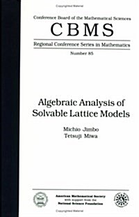 Algebraic Analysis of Solvable Lattice Models (Paperback)