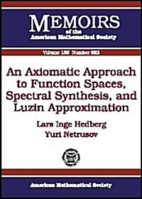 An Axiomatic Approach to Function Spaces, Spectral Synthesis, and Luzin Approximation (Paperback)