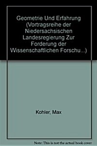 Geometrie Und Erfahrung (Paperback)